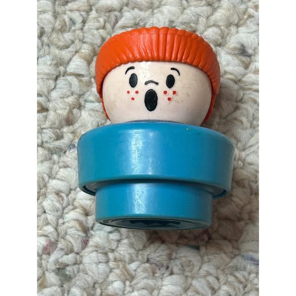 Vintage Fisher Price Little People Figures Lot of 6 1990s Chunky Plastic Toys